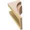 Ekena Millwork 7"W x 7"D x 14"H Wide Rivera Rough Cedar Woodgrain TimberThane Corbel, Primed Tan CORUR07X07X14RIVRCPR - alternate 3